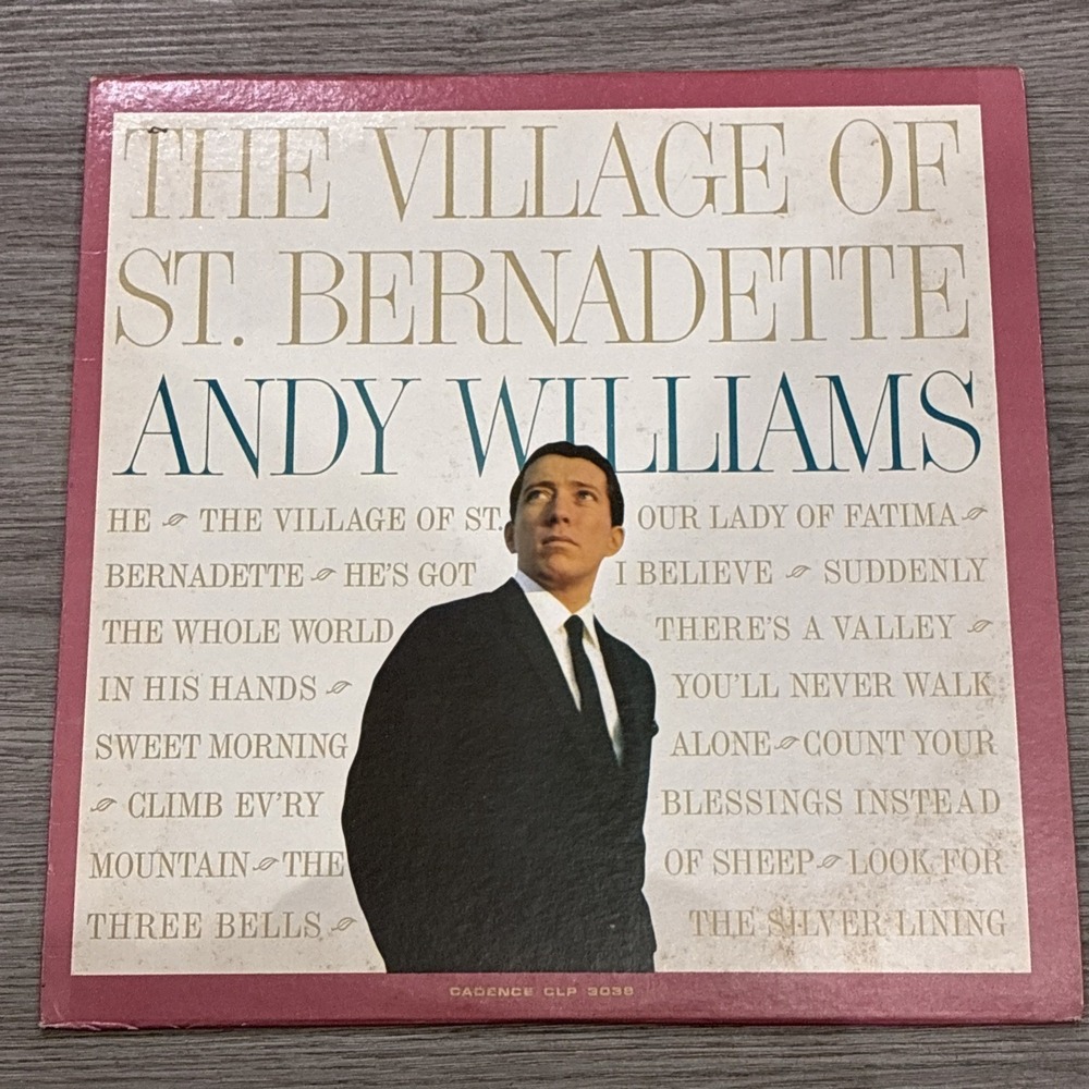 Andy Williams The Village of St Bernadette   Record Album Vinyl LP